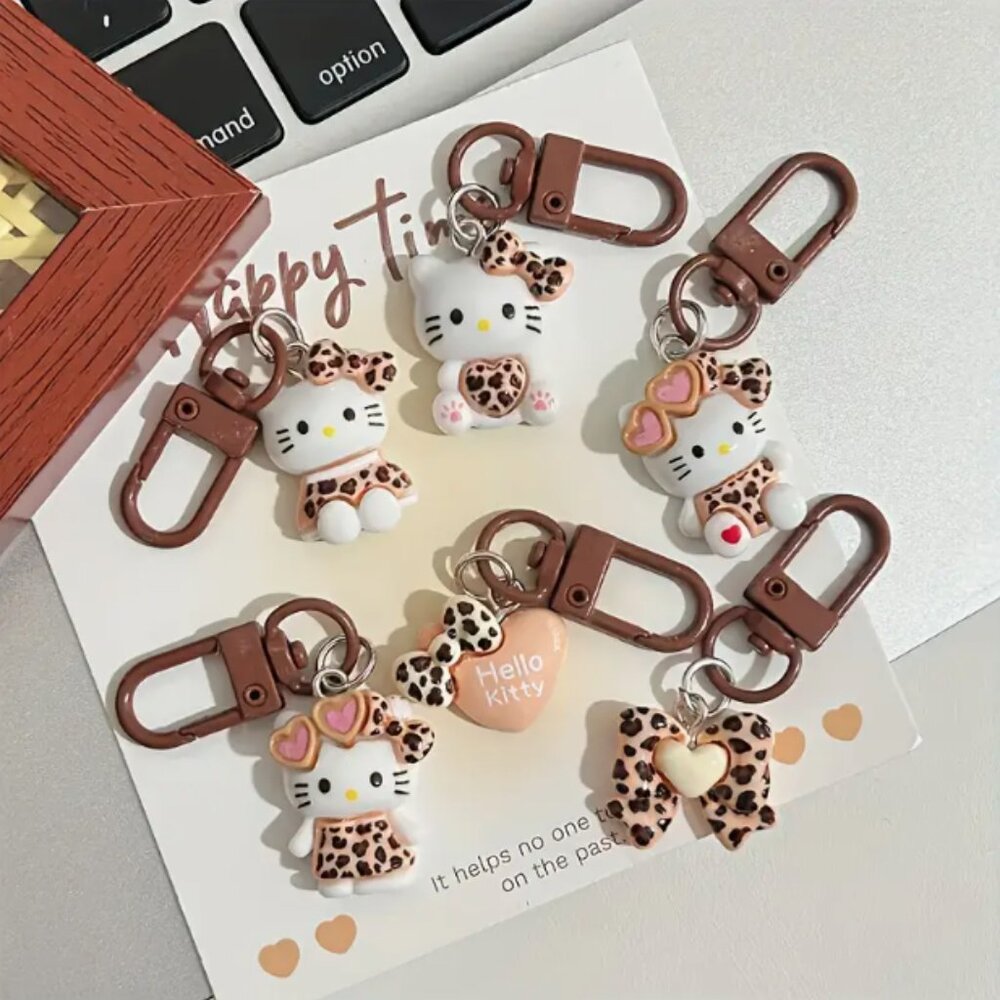 🍏50% OFF/3+...6-pcs Set of Cute Hello Kitty Bag Charms